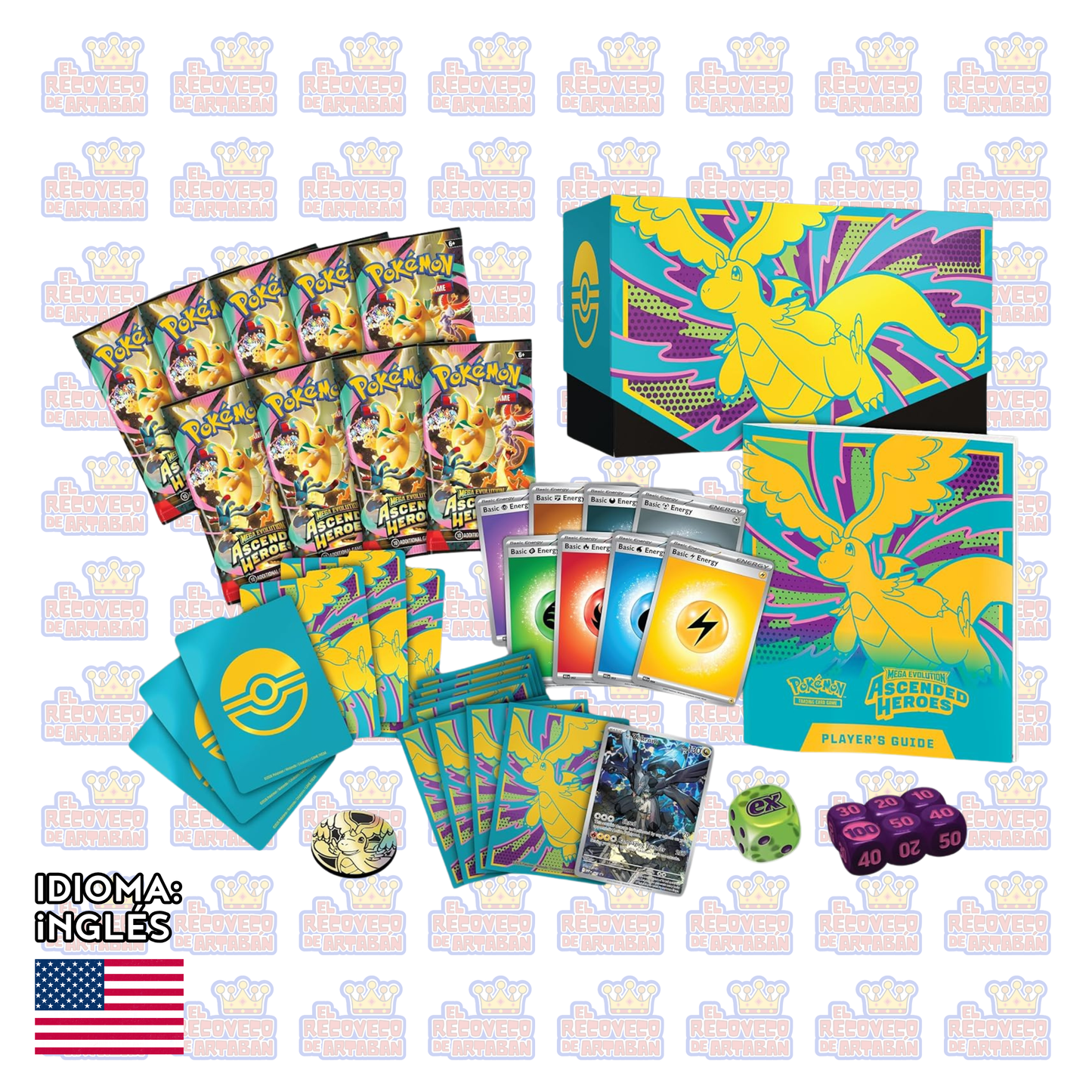Pokémon TCG: Mega Evolution — Ascended Heroes Elite Trainer Box en Inglés