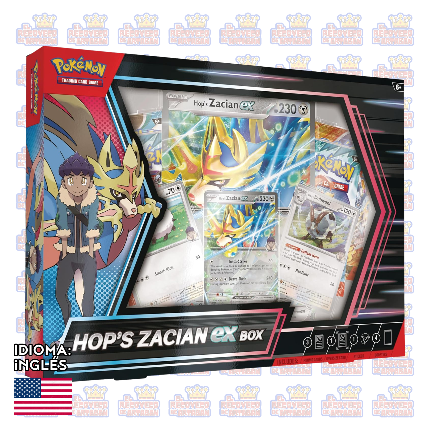 Pokemon TCG: Hop y Zacian Ex Box En Ingles