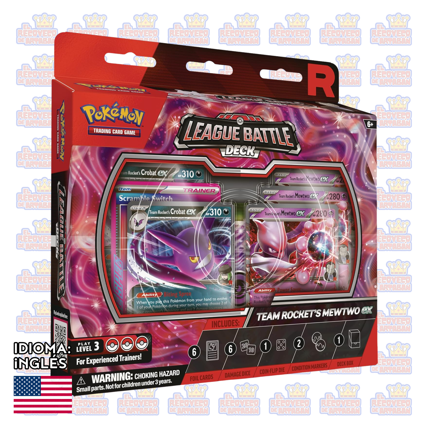 Pokemon TCG: Team Rockets - Mewtwo ex League Battle Deck en Ingles