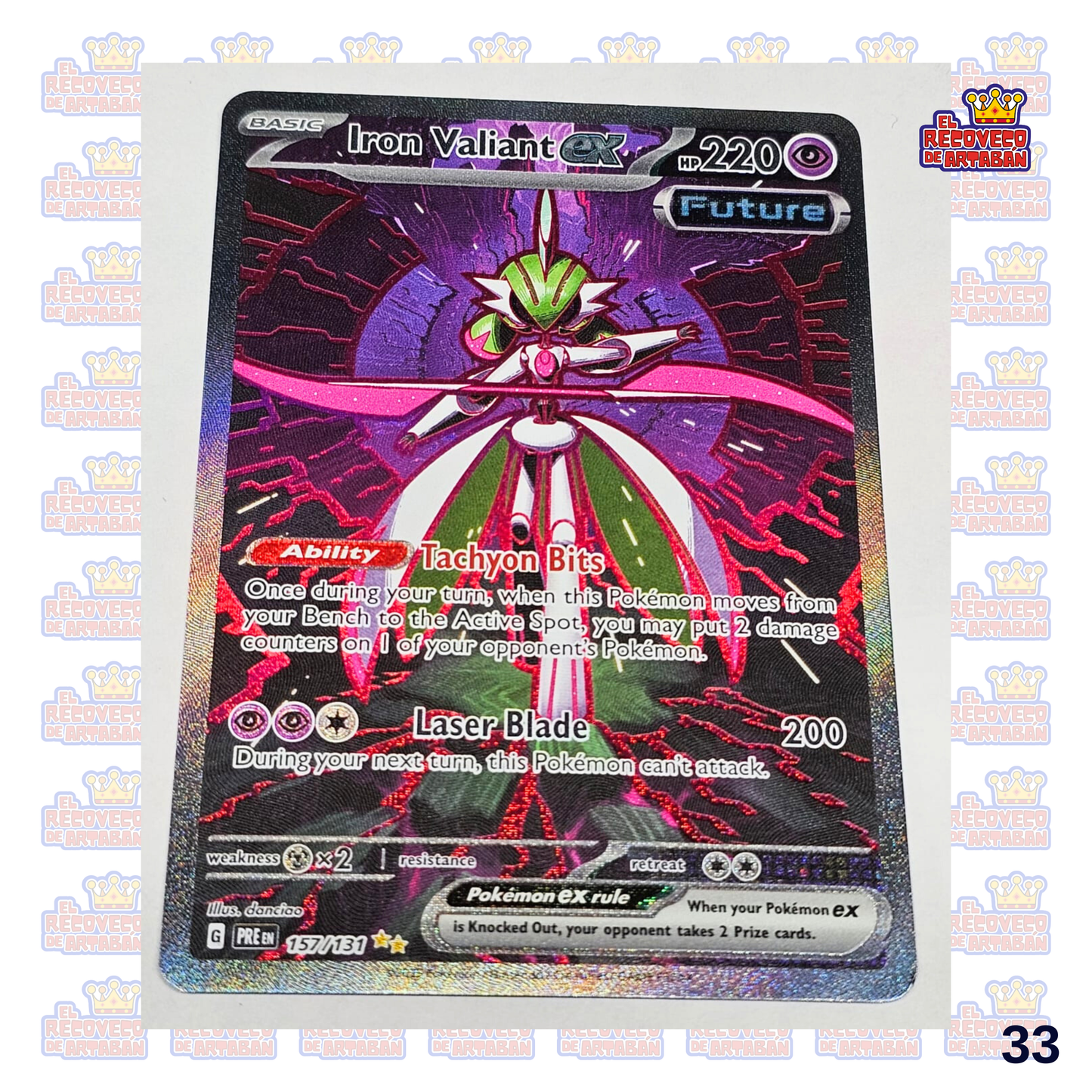 Iron Valiant ex Prismatic Evolutions Special Illustration Rare 157/131