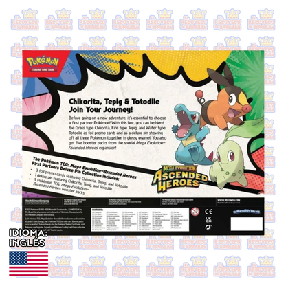 Pokémon TCG: Mega Evolution — Ascended Heroes First Partners Deluxe Pin Collection En Inglés