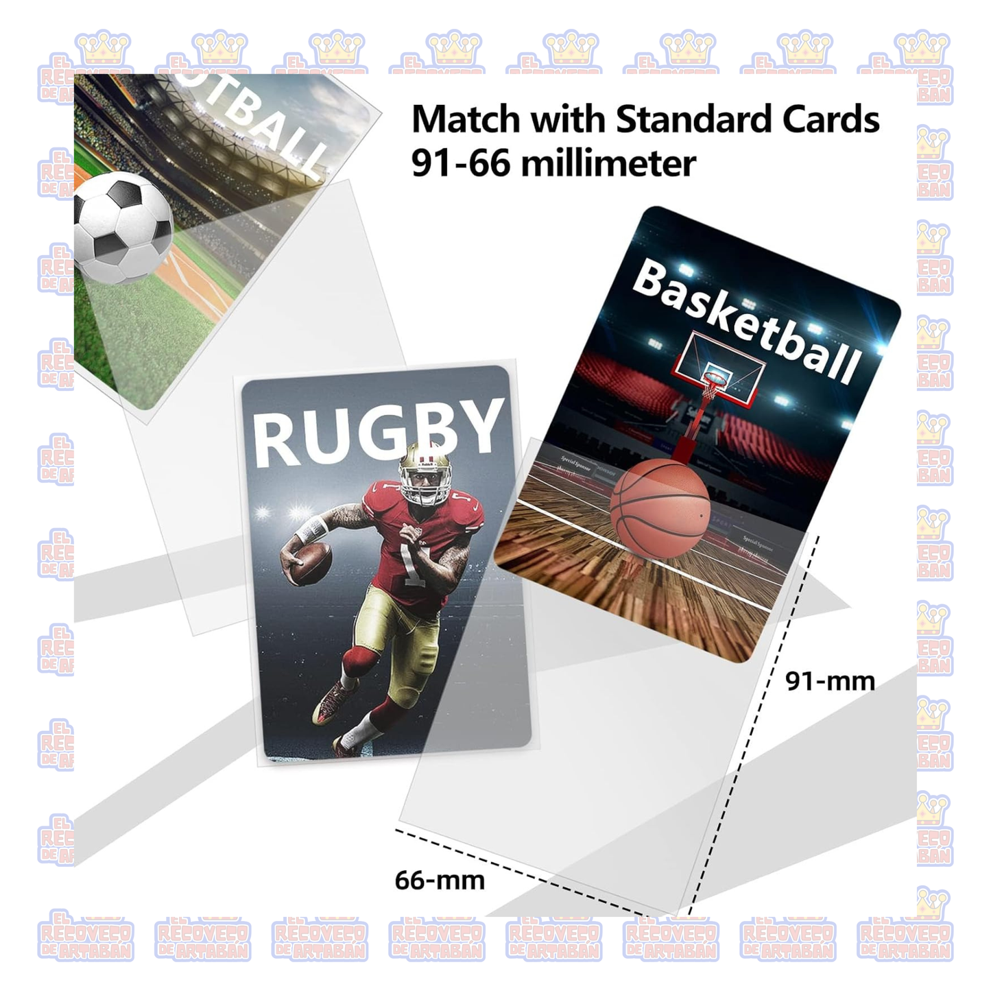 66 × 91 mm Paquete de fundas - Mlikero – 100 Fundas Protectoras Transparentes para Cartas