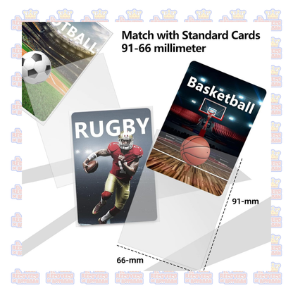 66 × 91 mm Paquete de fundas - Mlikero – 100 Fundas Protectoras Transparentes para Cartas
