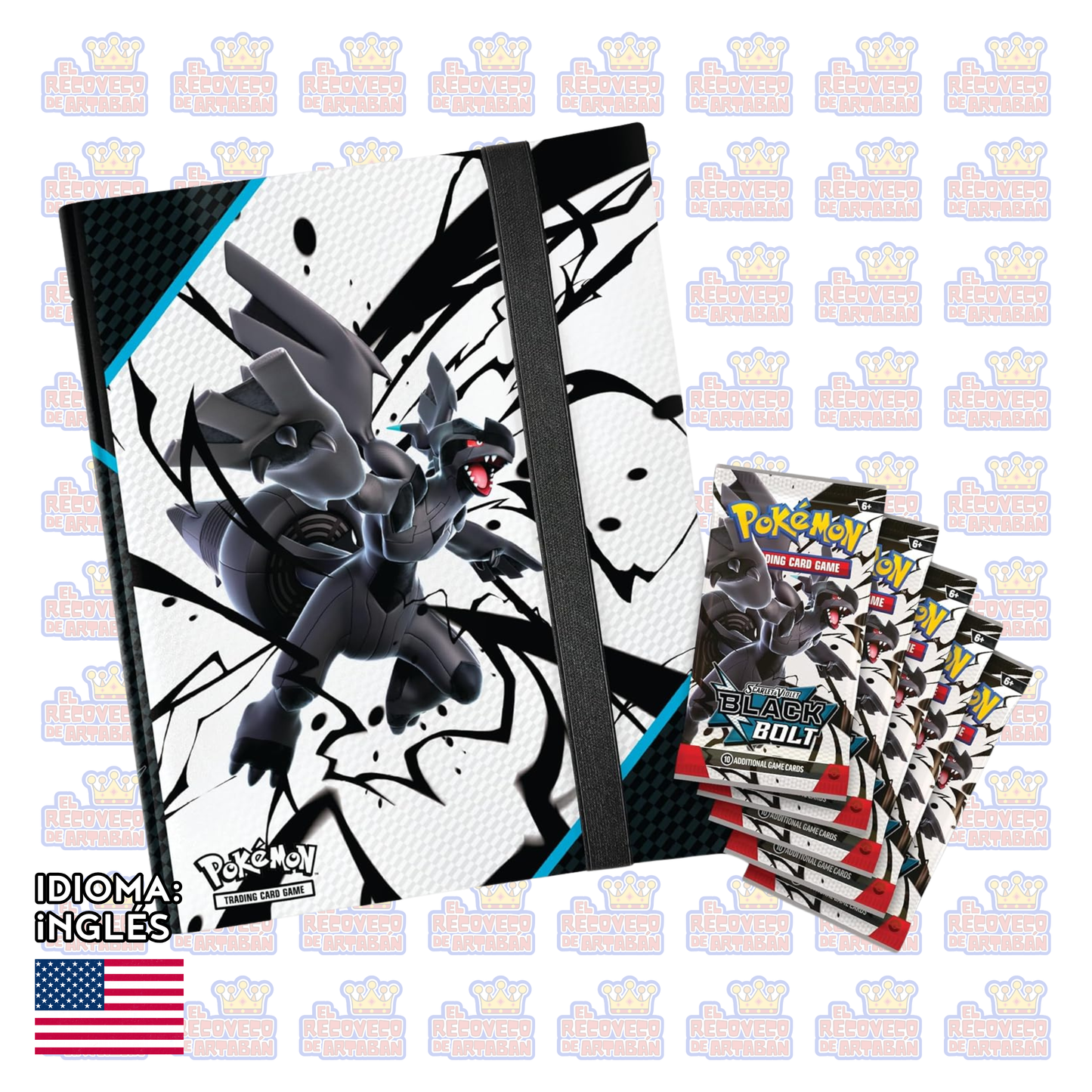 Pokémon TCG : Black Bolt Binder Collection (Carpeta en Inglés)