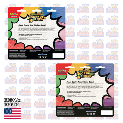 Pokémon TCG: Mega Evolution — Ascended Heroes Tech Sticker Collection en Inglés