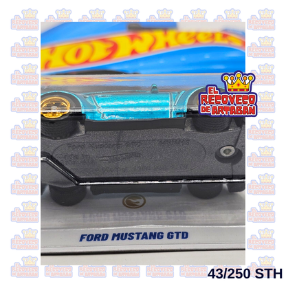 Hot Wheels Super Treasure Hunt Ford Mustang GTD 43/250 – Spectraflame Azul – Factory Fresh 2026
