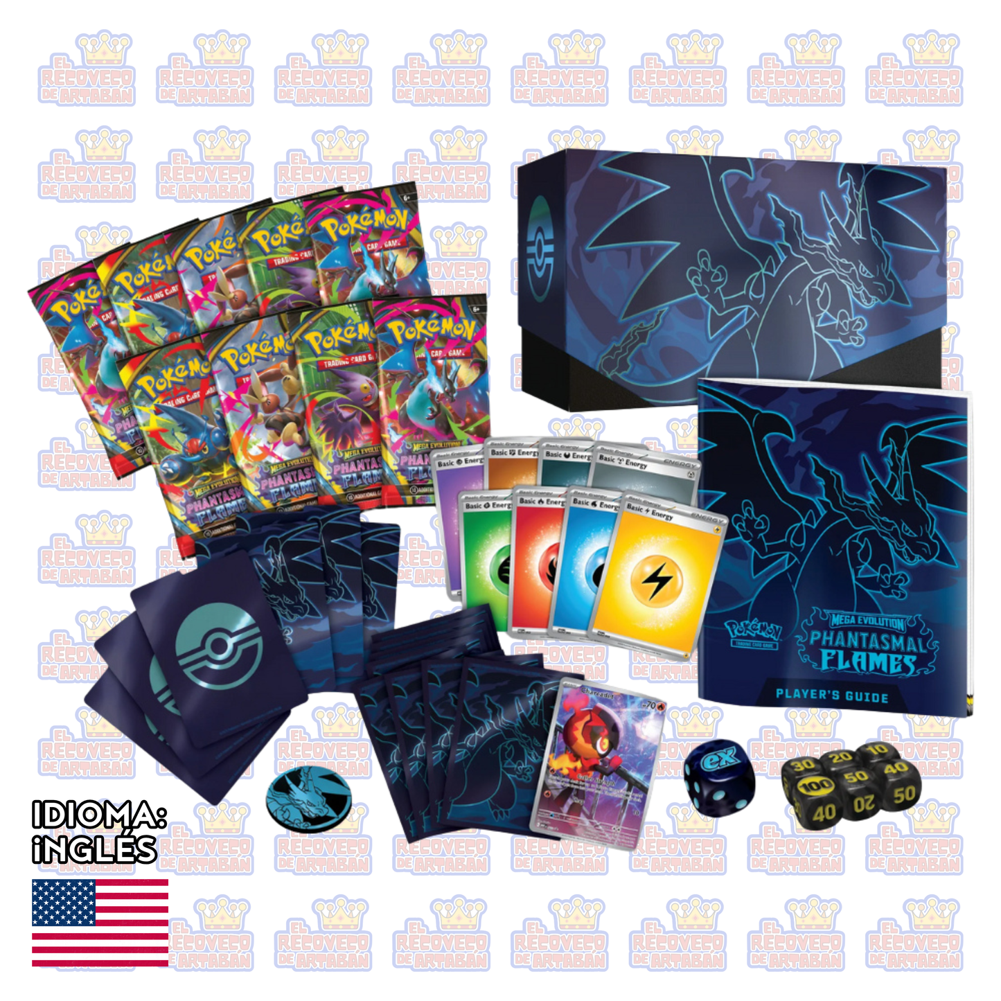 Pokémon TCG Mega Evolucuines 2: Phantasmal Flames – Elite Trainer Box en Inglés