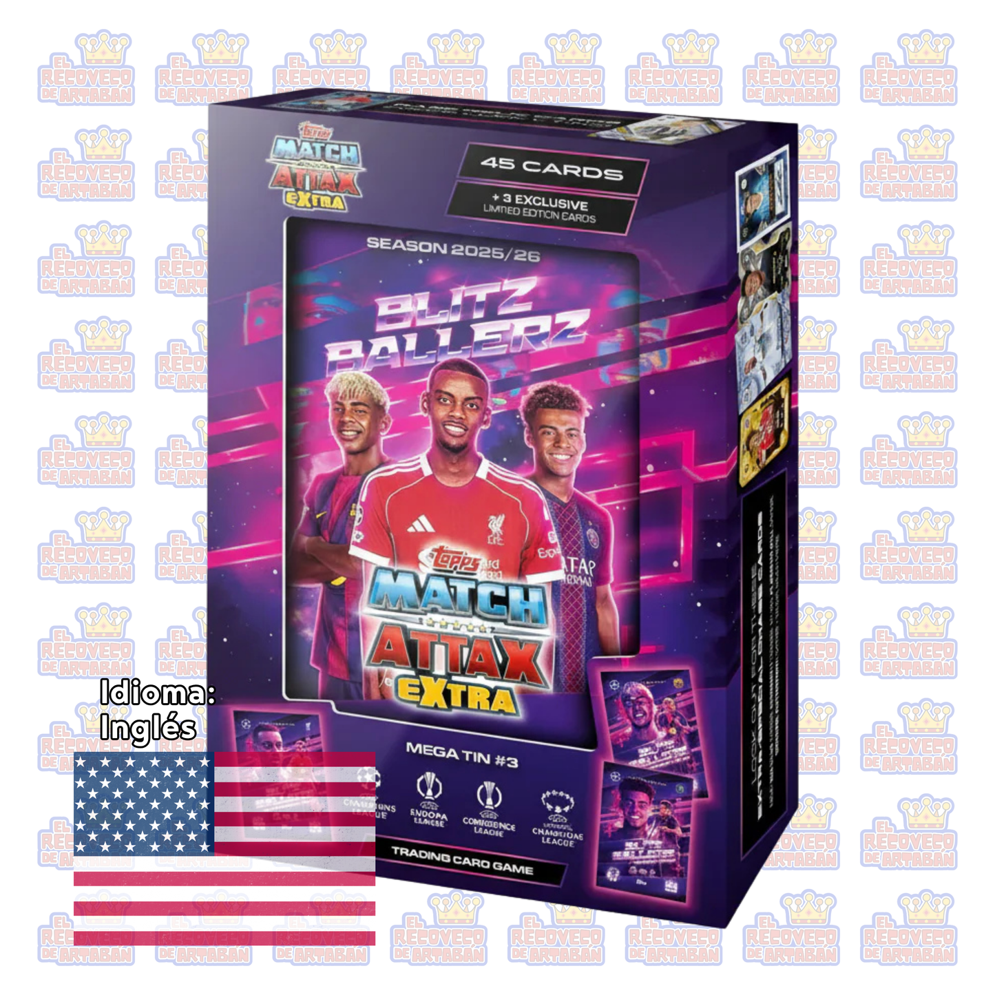 Topps Match Attax Extra 2026 – Mega Tin (Goliaths / Magicians / Speedsters)
