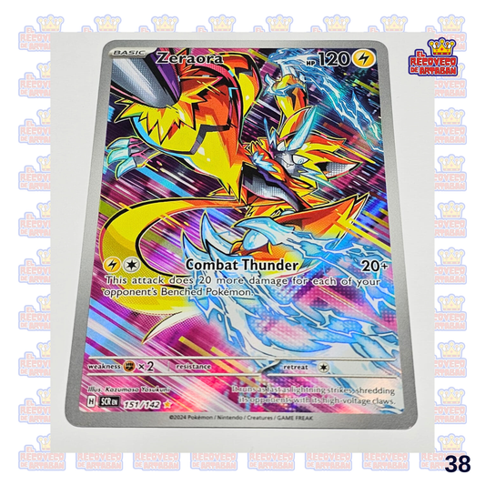 Zeraora Stellar Crown Illustration Rare 151/142