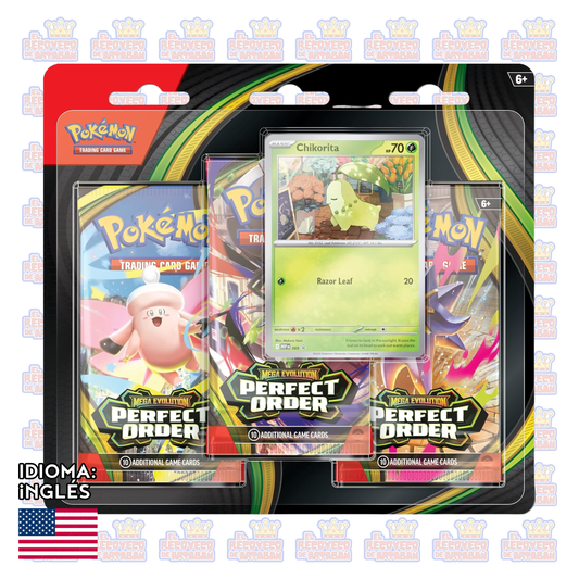Pokémon TCG: Mega Evolution — Perfect Order 3-Booster Blister en Inglés