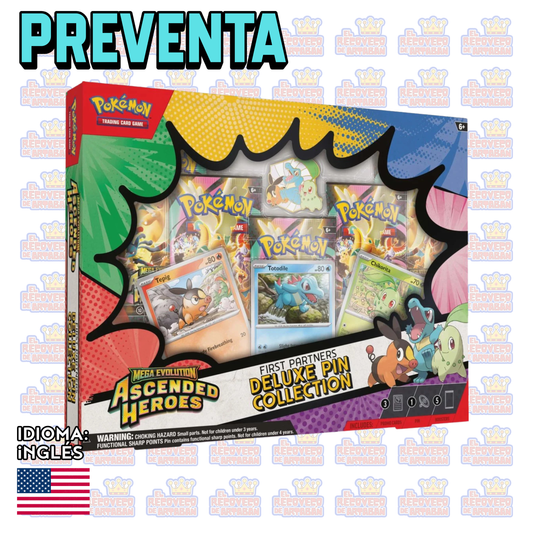 PREVENTA - Mega Evolution Ascended Heroes - First Partners Deluxe Pin Collection