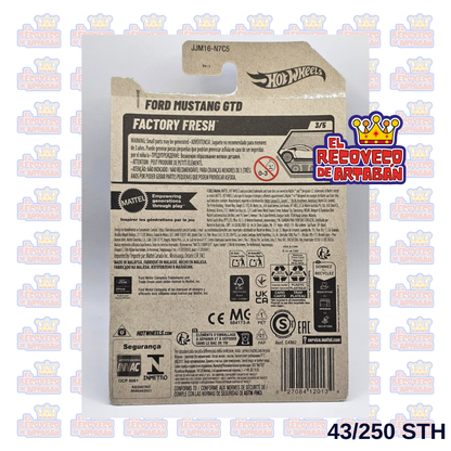 Hot Wheels Super Treasure Hunt Ford Mustang GTD 43/250 – Spectraflame Azul – Factory Fresh 2026