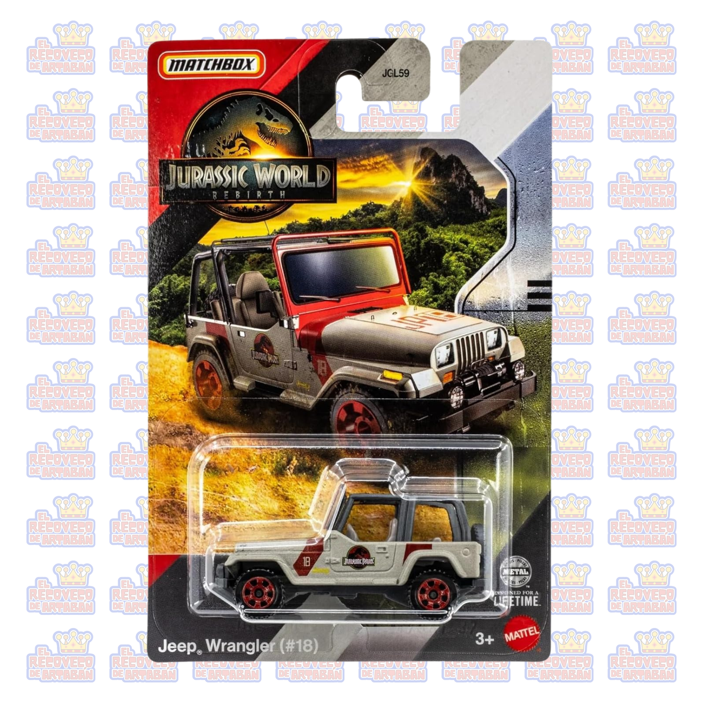 Matchbox Jurassic World Legacy Collection – Vehículo Fundido a Presión (Pieza Individual)