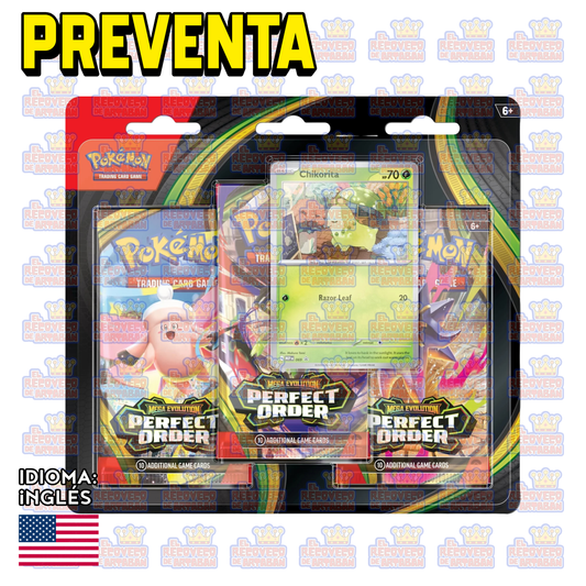 PREVENTA - Mega Evolution Perfect Order 3-Pack Blister