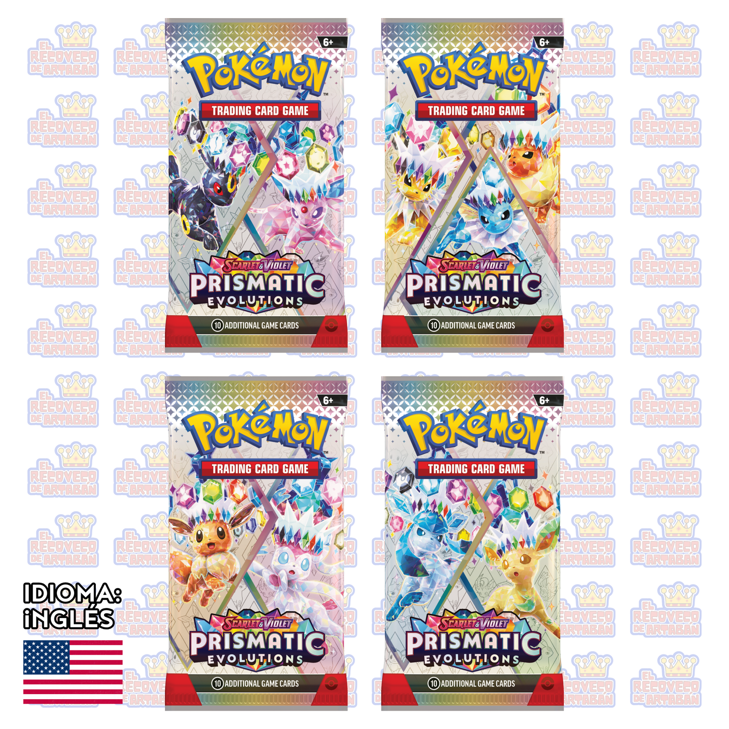 Pokémon TCG - Sobre Suelto Prismatic Evolutions en Inglés