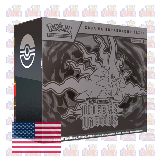 Pokémon TCG: Mega Evolution—Pitch Black Elite Trainer Box (En Inglés)