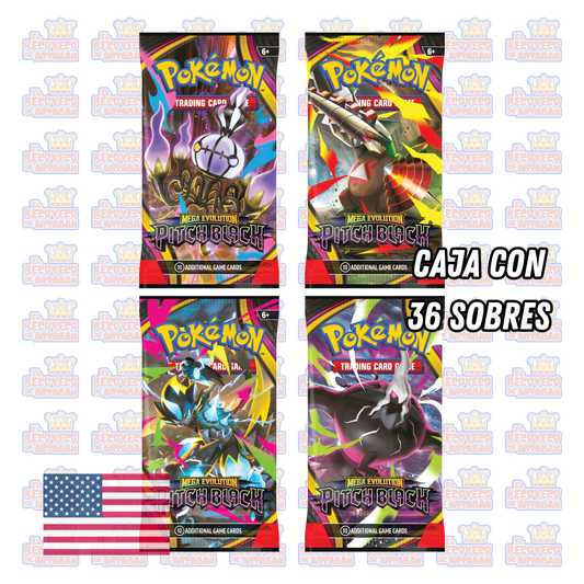 Pokémon TCG: Mega Evolution—Pitch Black Booster Display (En Inglés)