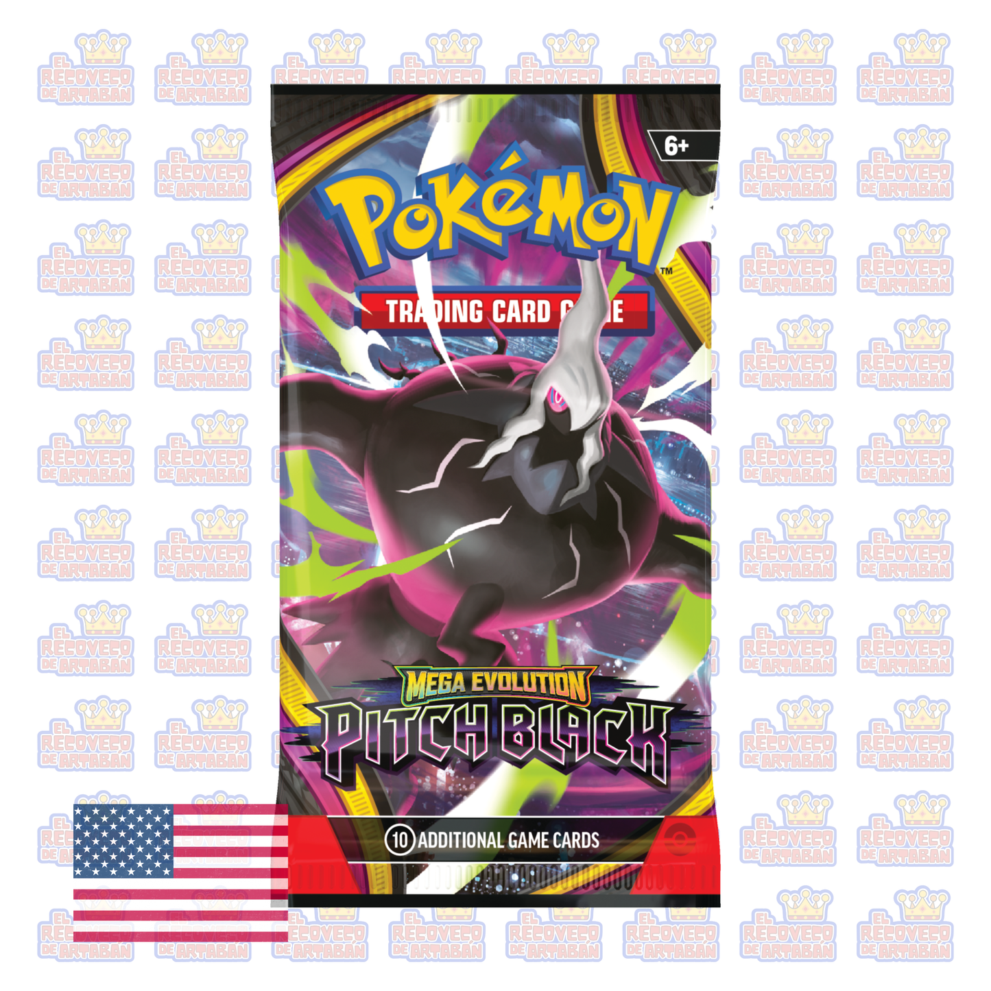 Sobre Individual Pokémon TCG: Mega Evolution—Pitch Black (En Inglés)