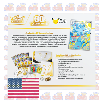 Pokémon TCG: Celebración 30.º Aniversario 30 th – Elite Trainer Box (En Inglés)