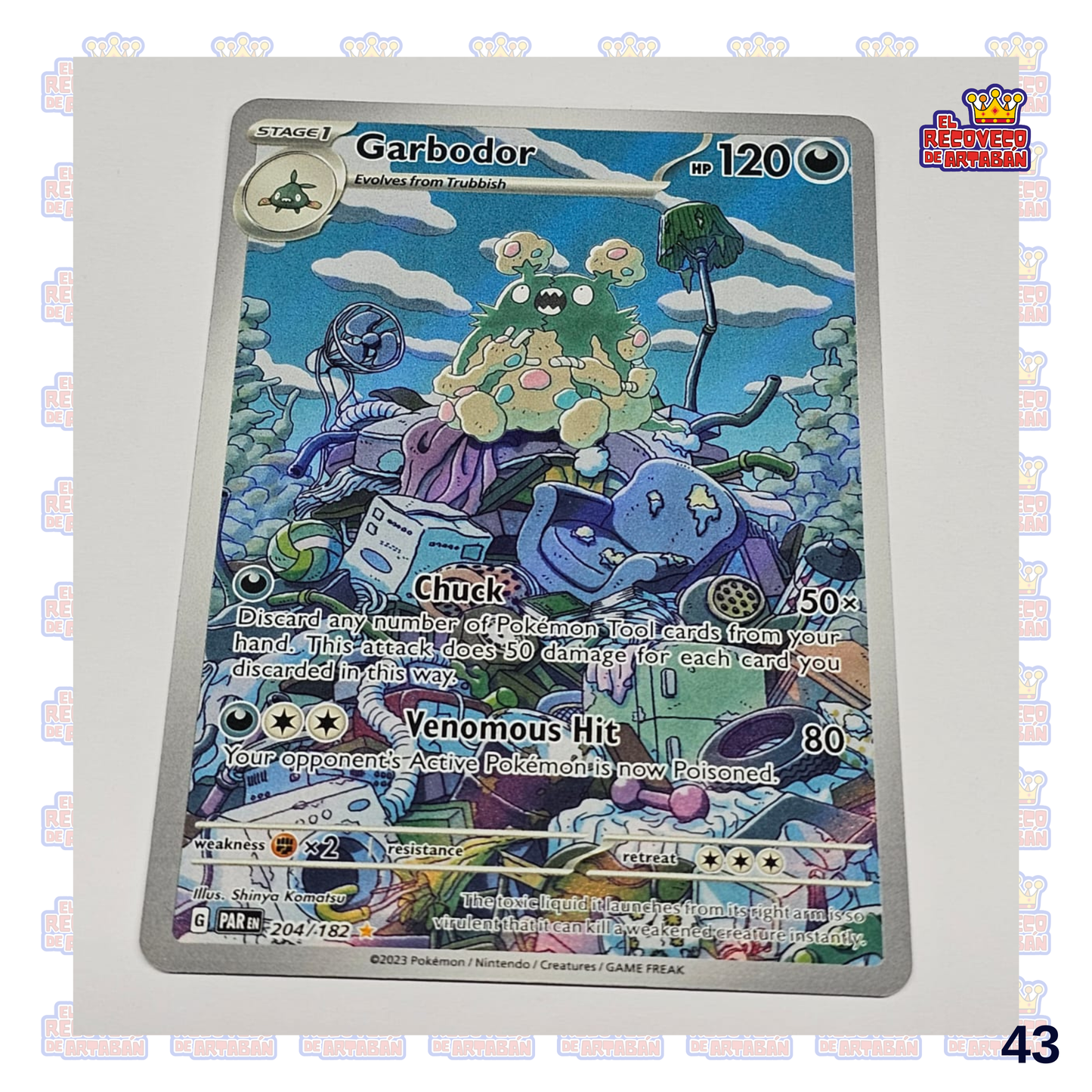 Garbodor Paradox Rift Illustration Rare 204/182