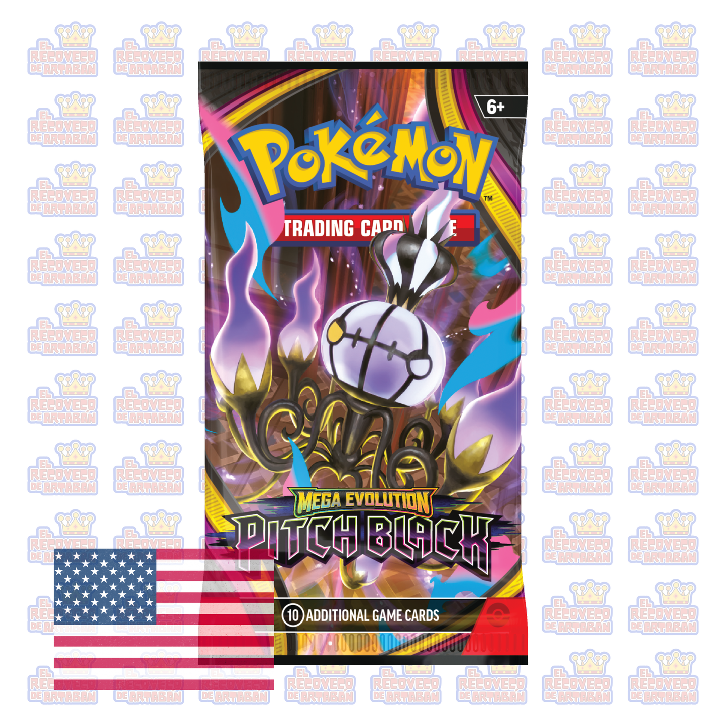 Sobre Individual Pokémon TCG: Mega Evolution—Pitch Black (En Inglés)