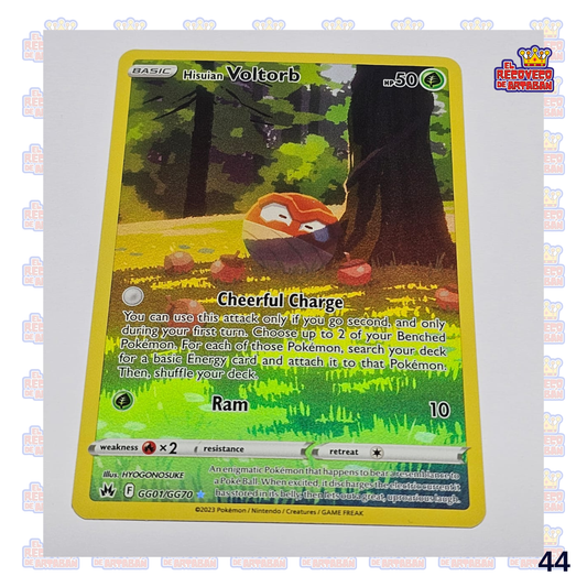 Hisuian Voltorb Crown Zenith: Galarian Gallery Holo Rare GG01/GG70