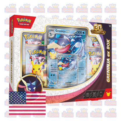 Pokémon TCG: Celebración 30.º Aniversario 30 th – Caja Pokémon ex | En Inglés