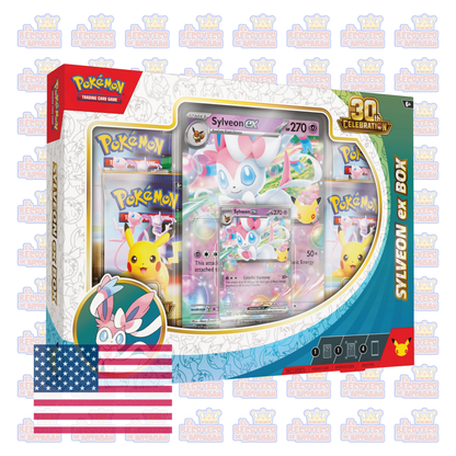 Pokémon TCG: Celebración 30.º Aniversario 30 th – Caja Pokémon ex | En Inglés