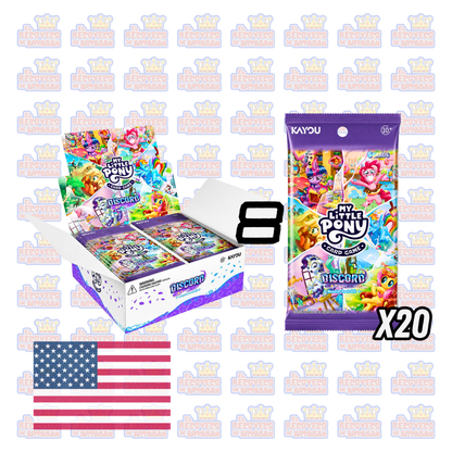 Caja de sobres (20) - KAYOU My Little Pony Trading Card Game – ¡¡¡Discord!!! | En Inglés