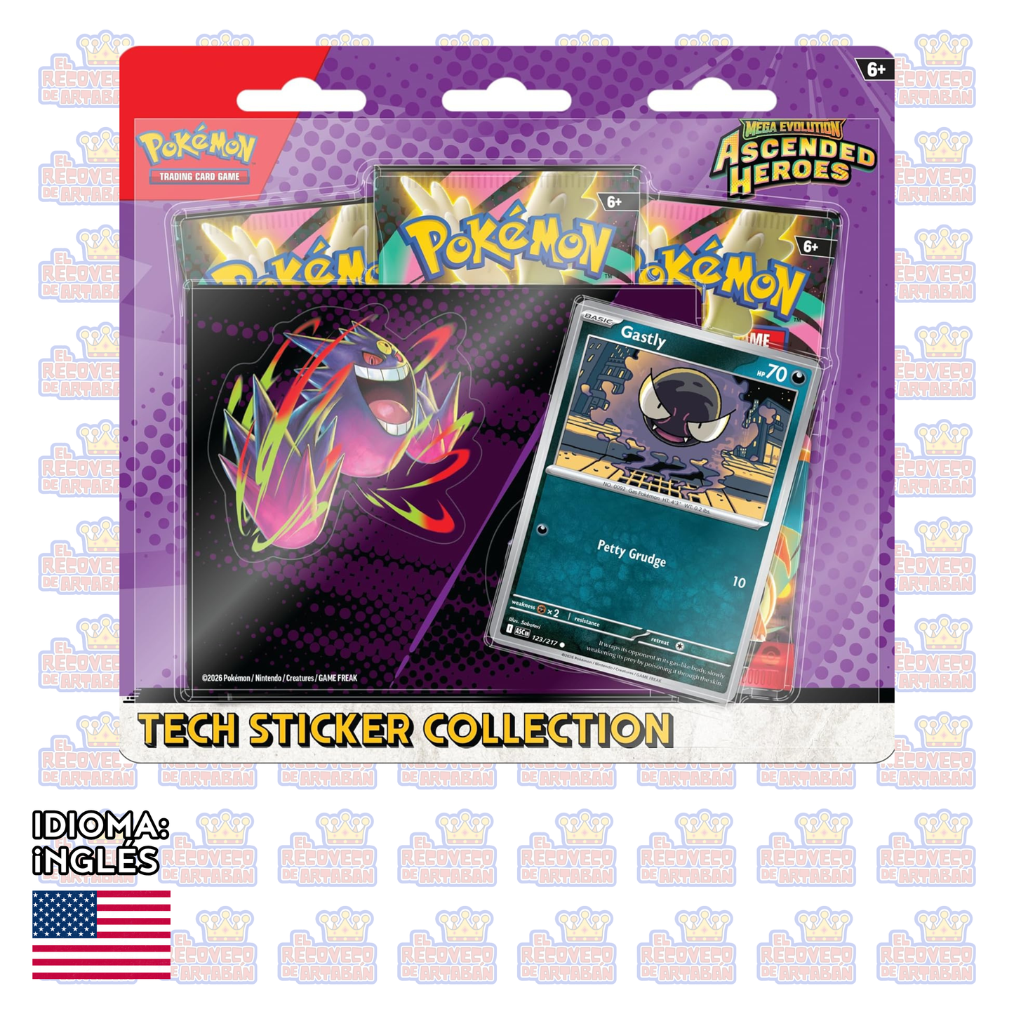 Pokémon TCG: Mega Evolution — Ascended Heroes Tech Sticker Collection en Inglés