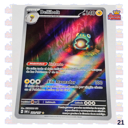 Bellibolt Obsidian Flames Illustration Rare 201/197