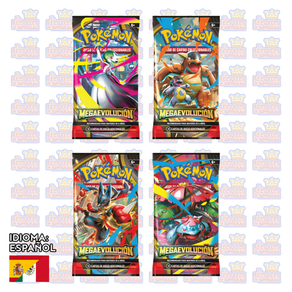EN ESPAÑOL Pokemon TCG Mega Evoluciones 1 Sobre suelto en español