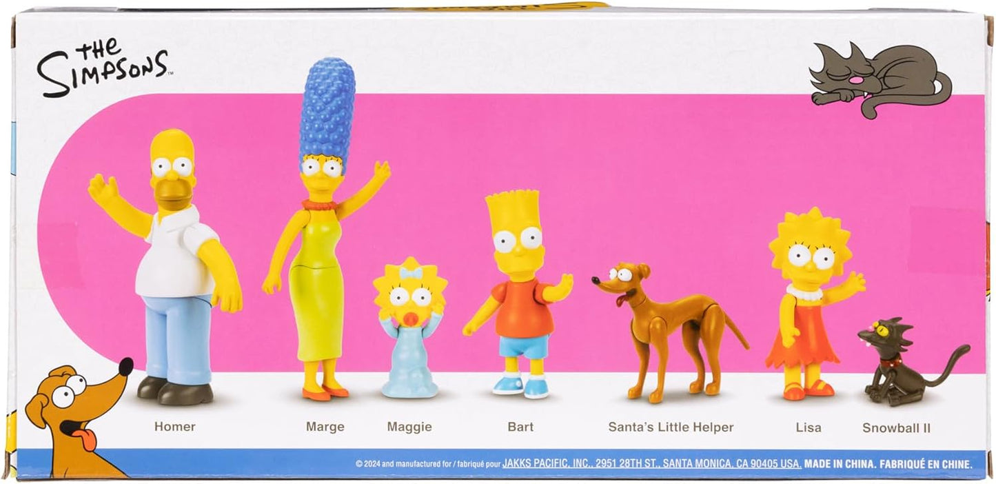 The Simpsons – Set de Figuras Familia Simpson JAKKS Pacific Escala 2.5″