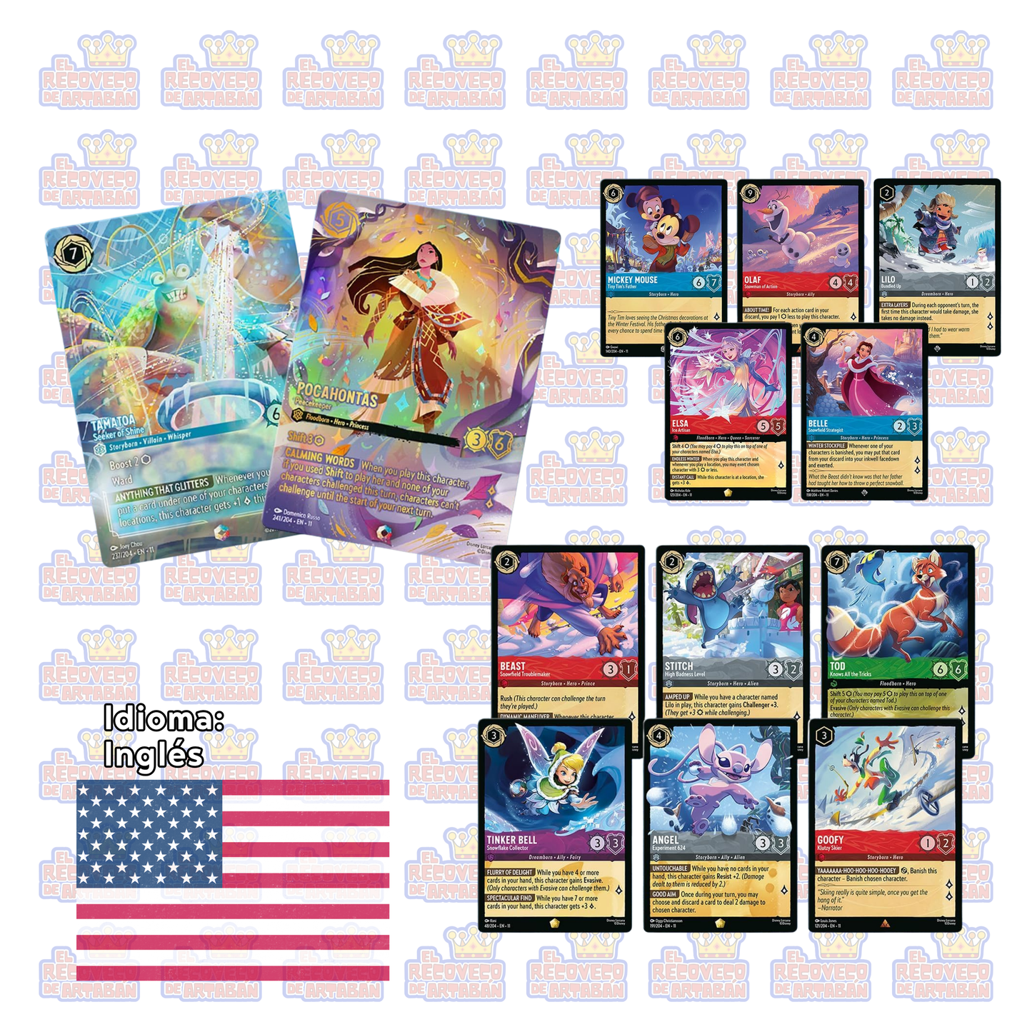 Lorcana TCG: Winterspell Booster Pack (Hechizo Invernal) – Sobre Individual en Inglés