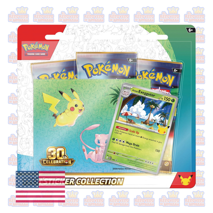 Pokémon TCG: 30th Celebration – Tech Sticker Collection | En Inglés