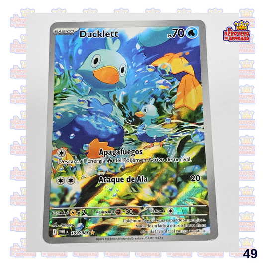 Ducklett White Flare Illustration Rare 109/086