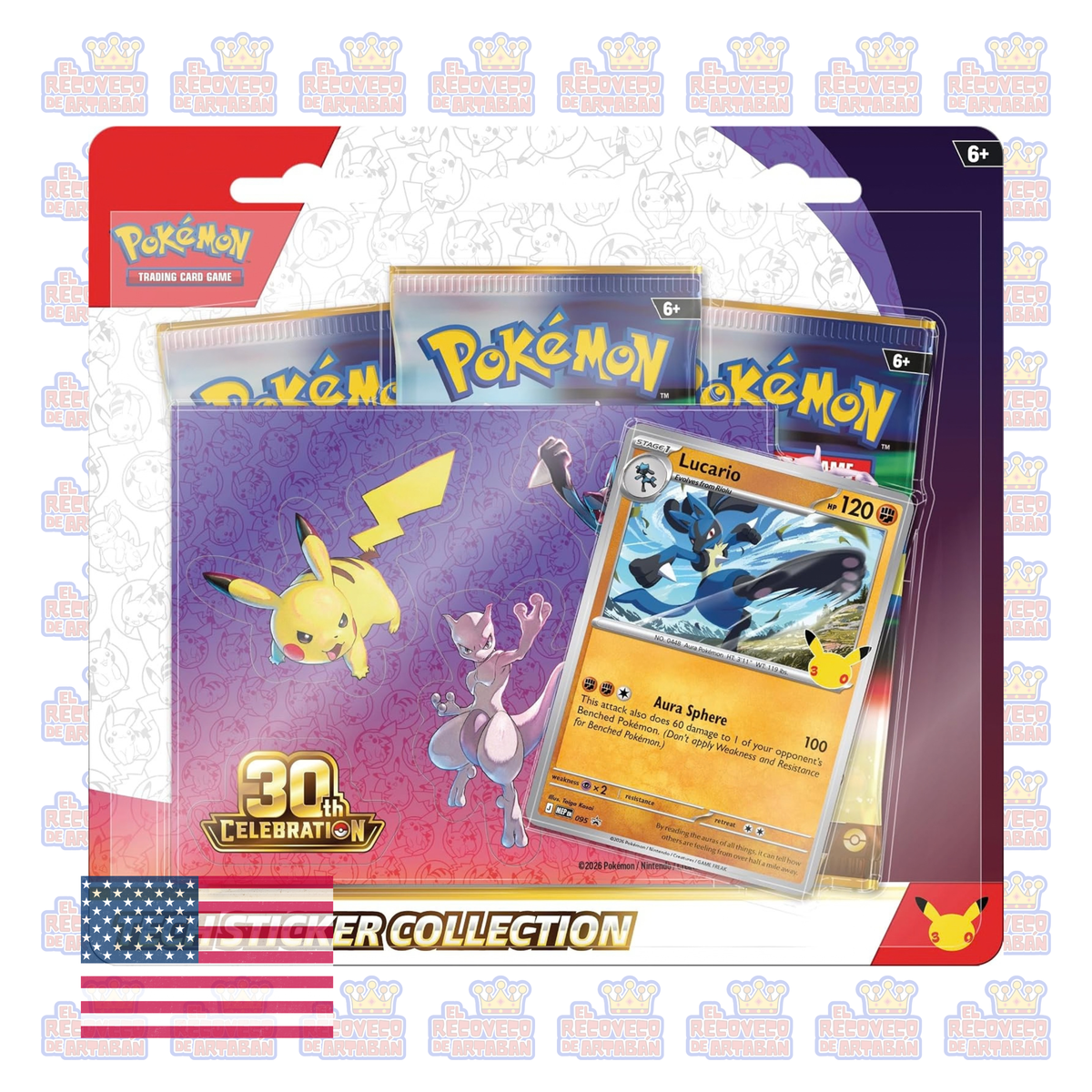 Pokémon TCG: 30th Celebration – Tech Sticker Collection | En Inglés