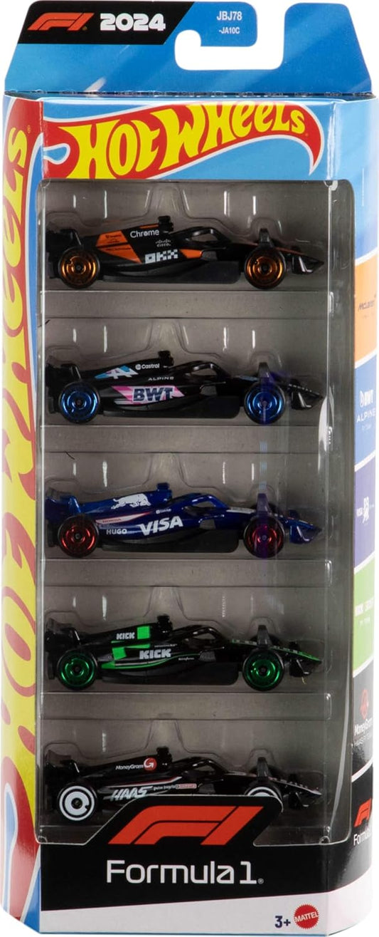 Paquete de 5 Hot Wheels F1 2024