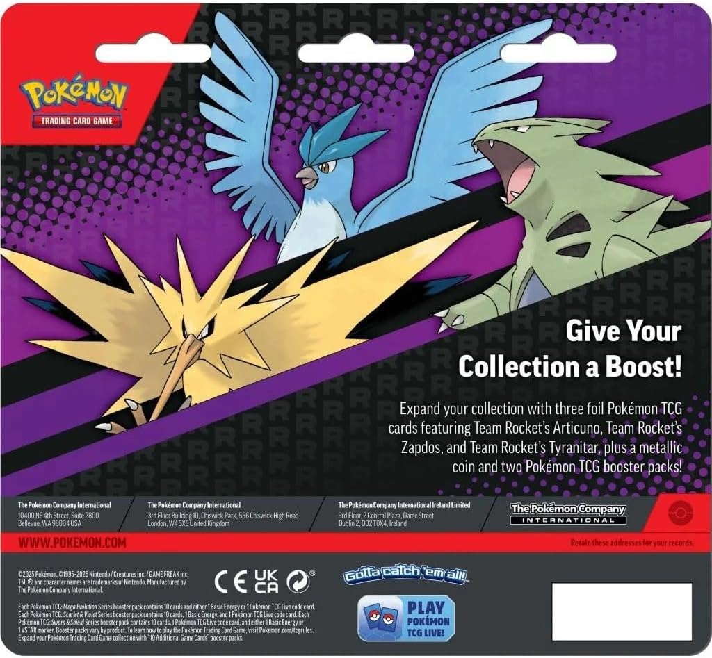 Pokemon TCG: Blisters Pack Articuno, Zapdos Y Titanitar