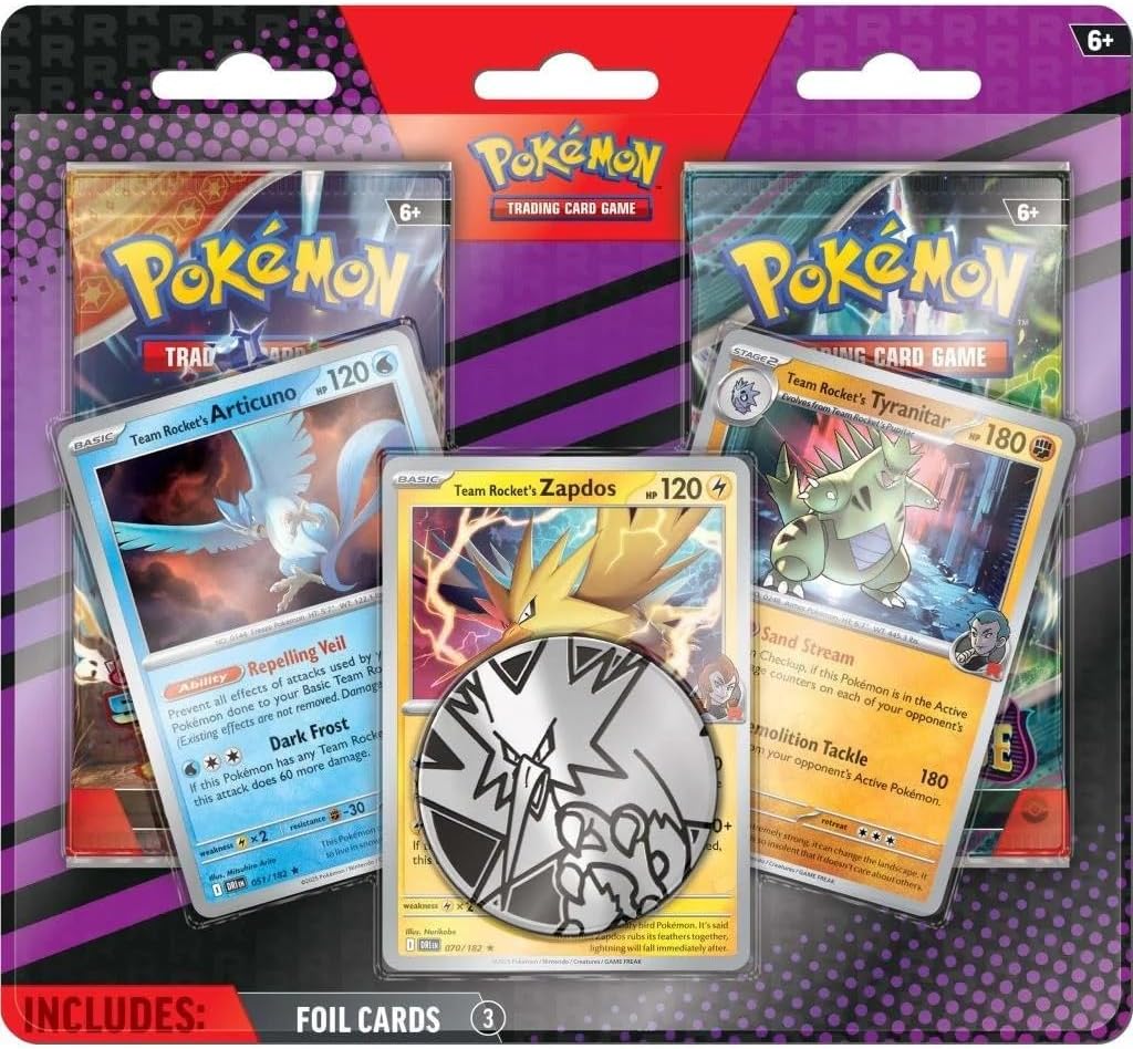 Pokemon TCG: Blisters Pack Articuno, Zapdos Y Titanitar