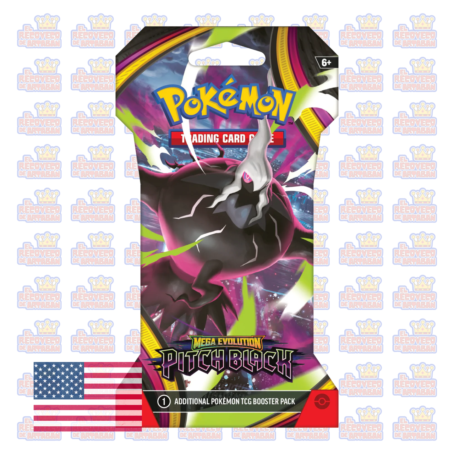 Pokémon TCG: Mega Evolution—Pitch Black Sleeved Booster |En inglés