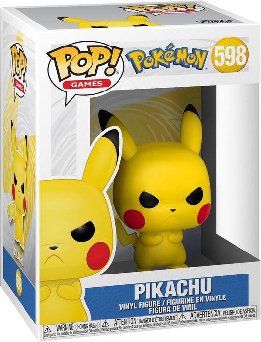POP GAMES POKEMON  PIKACHU ENOJADO en ingles