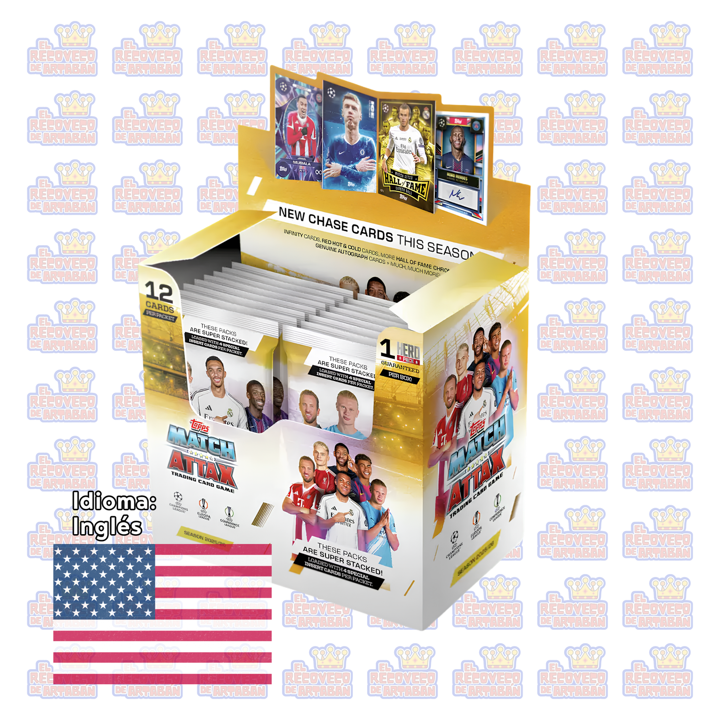 Match Attax UCC 2025/2026 Trading Cards CDU (Caja Completa con 32 Sobres)