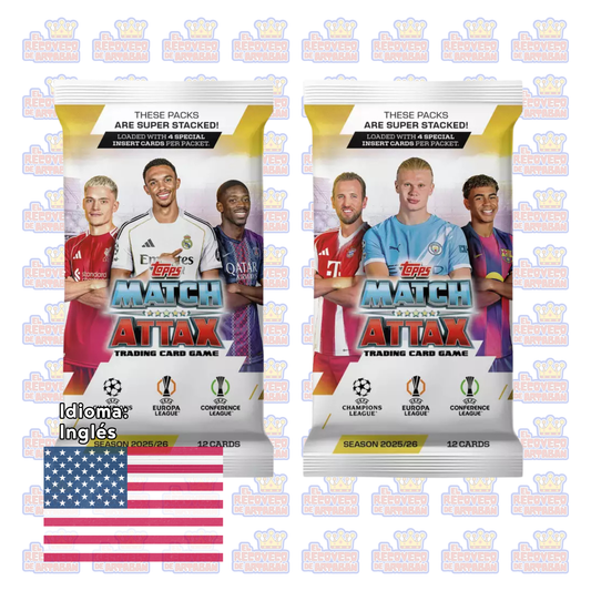 Match Attax UCC 2025/2026 Trading Cards CDU (Caja Completa con 32 Sobres)