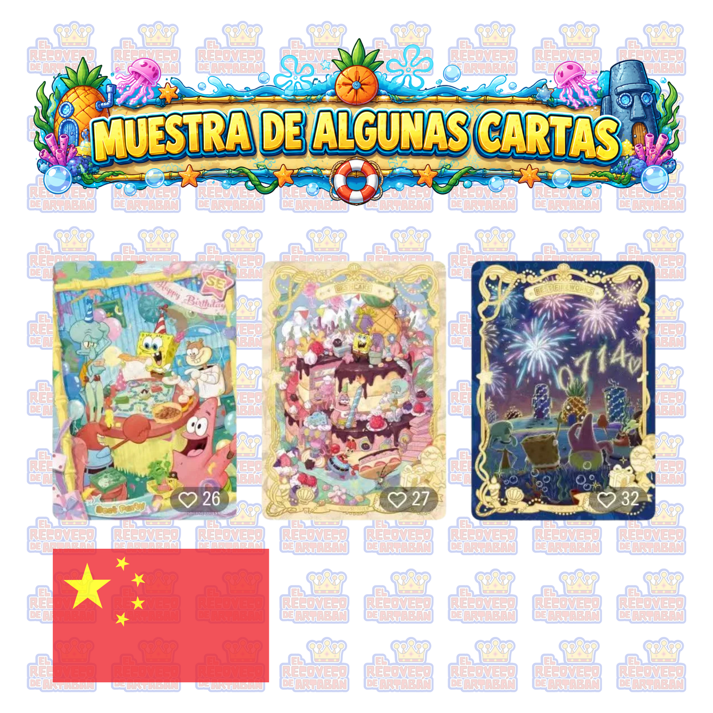 KAYOU SpongeBob Fun Times Collection Cards – Premium Pack Wave 3 | En Chino