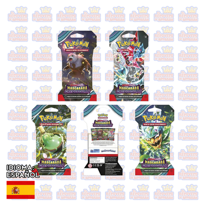 (En Español) Pokémon TCG – Sleeved Booster Mascarada Crepuscular