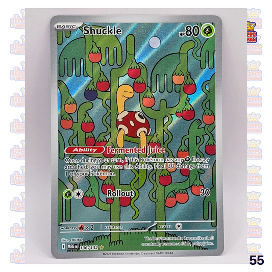 Shuckle Mega Evolution Illustration Rare 136/132