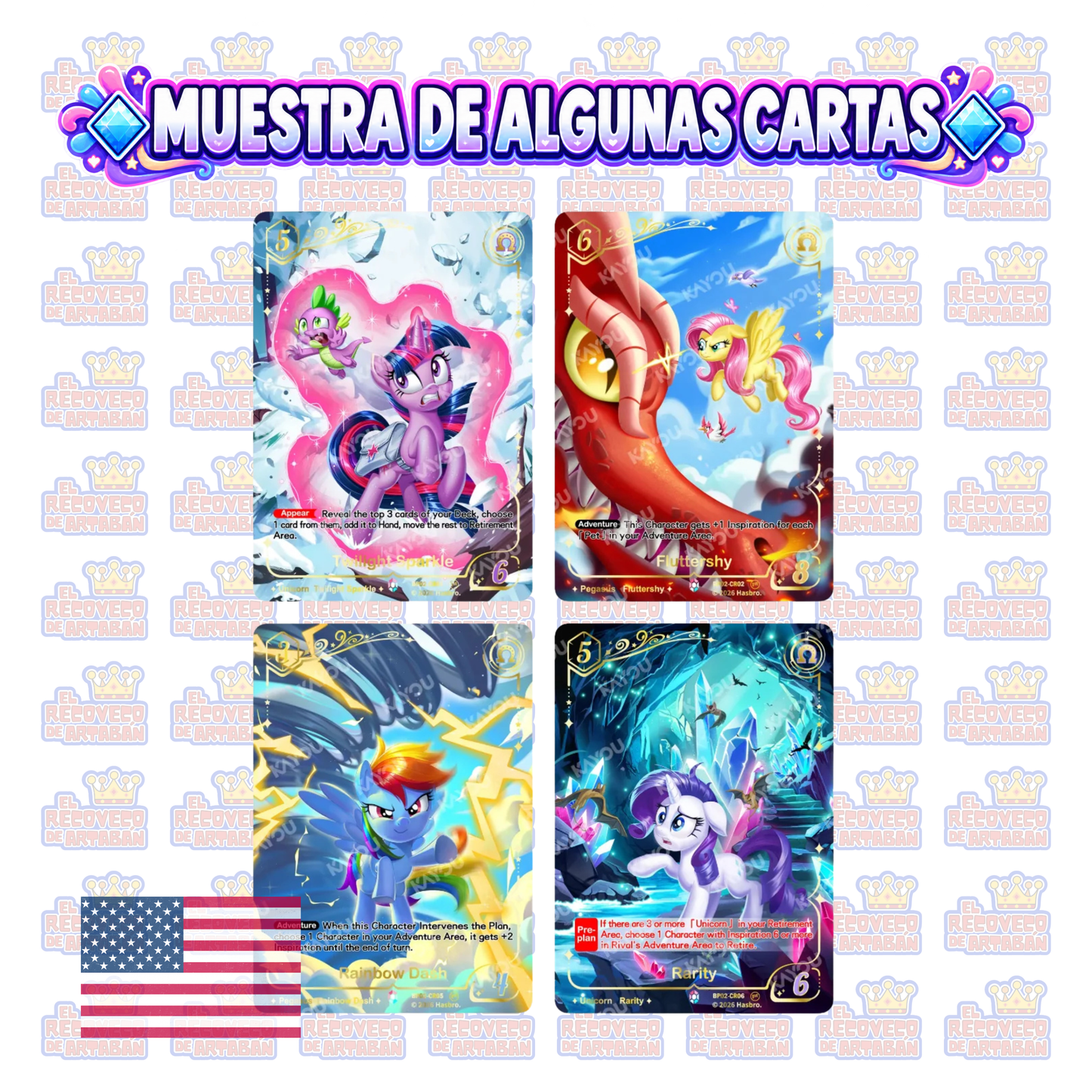 Caja de sobres (20) - KAYOU My Little Pony Trading Card Game – ¡¡¡Discord!!! | En Inglés