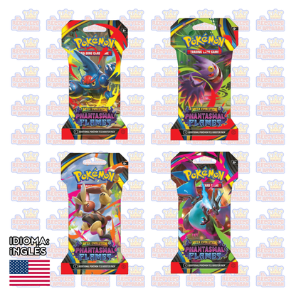 Pokémon TCG: Mega Evoluciones 2 — Phantasmal Flames Sleeved Booster (Paquete de 10 Tarjetas) En inglés
