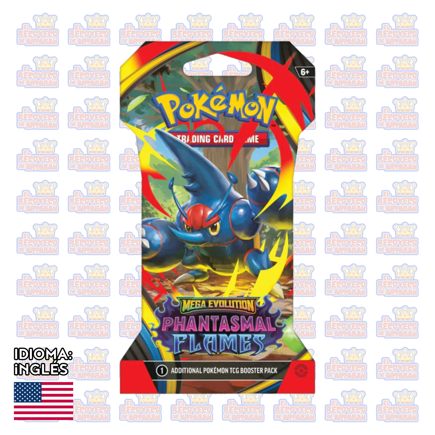 Pokémon TCG: Mega Evoluciones 2 — Phantasmal Flames Sleeved Booster (Paquete de 10 Tarjetas) En inglés